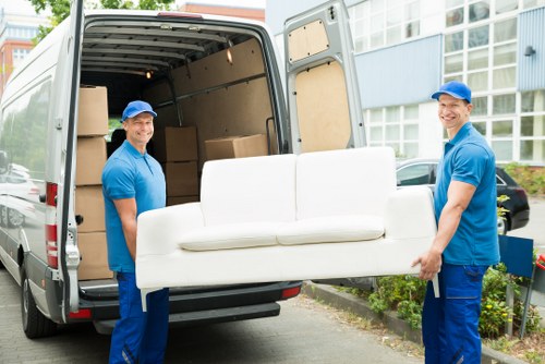 House movers in Brixton planning a residential move with boxes and furniture