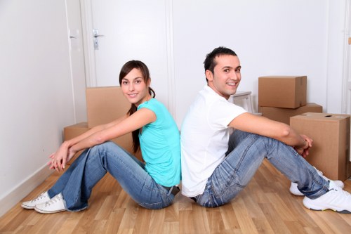 Packing supplies and household items ready for a local move