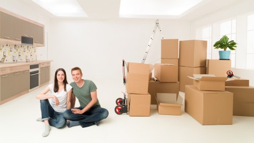 Furniture and household items being moved in Brixton