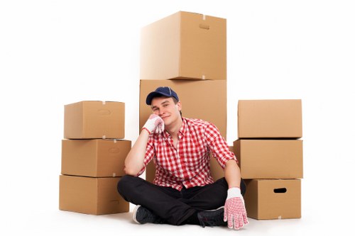 Brixton removal service handling boxes and furniture for a local customer